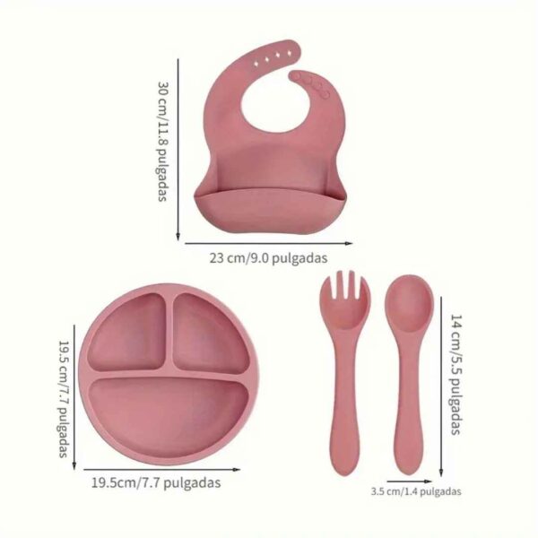 Juego de Alimentación para Niños de Silicona