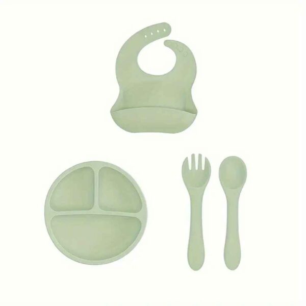 Juego de Alimentación para Niños de Silicona