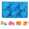 Molde de carritos en silicona