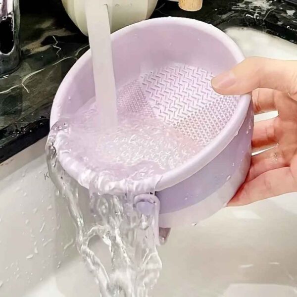Limpieza de brochas en silicona