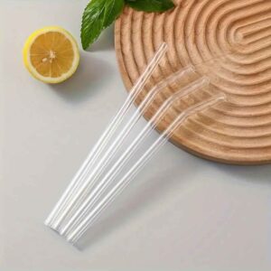 Set de 4 pitillos en vidrio con cepillo para lavarlos